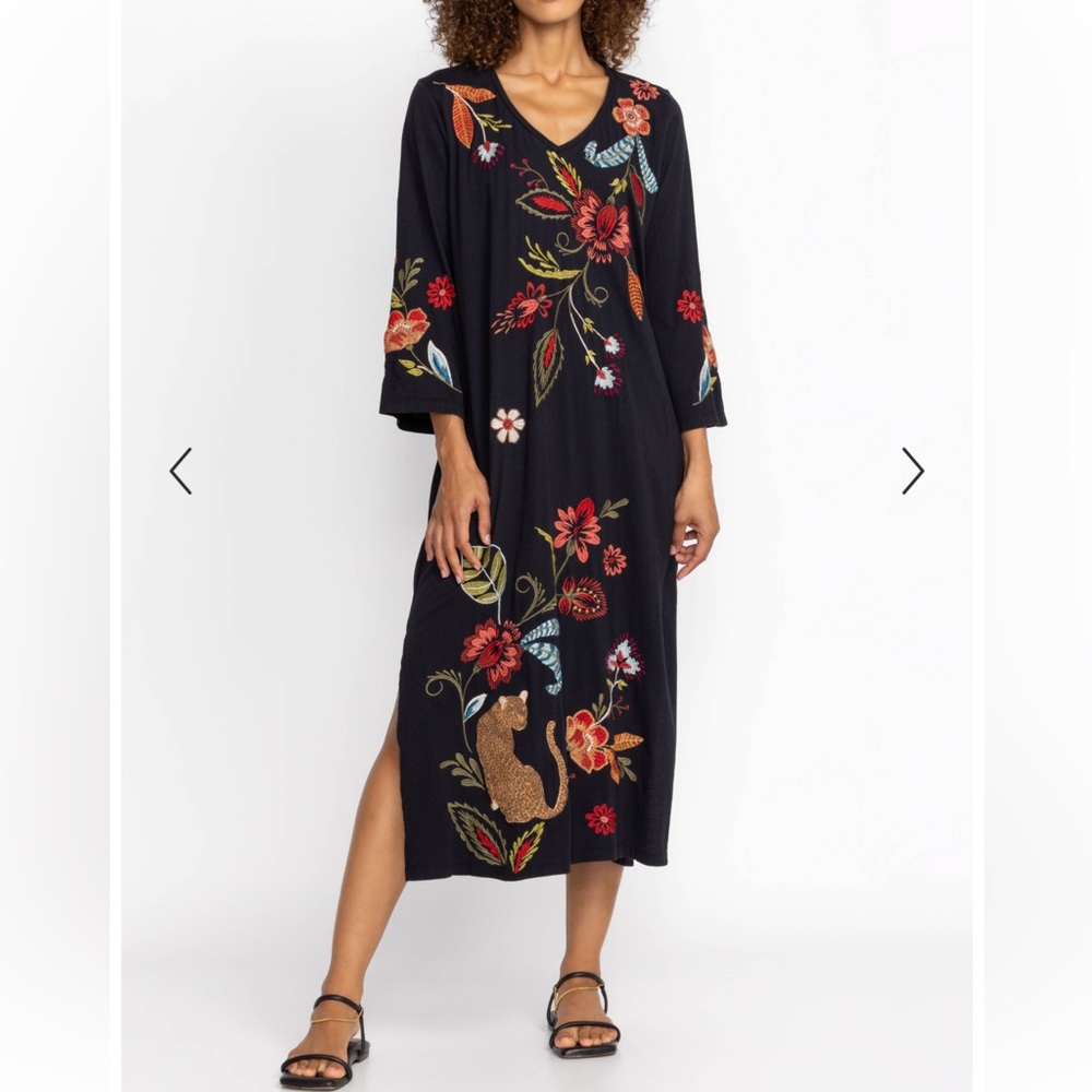 JOHNNY WAS ISABELLA KIMONO SLEEVE TEE DRESS Size M - Picture 4 of 15